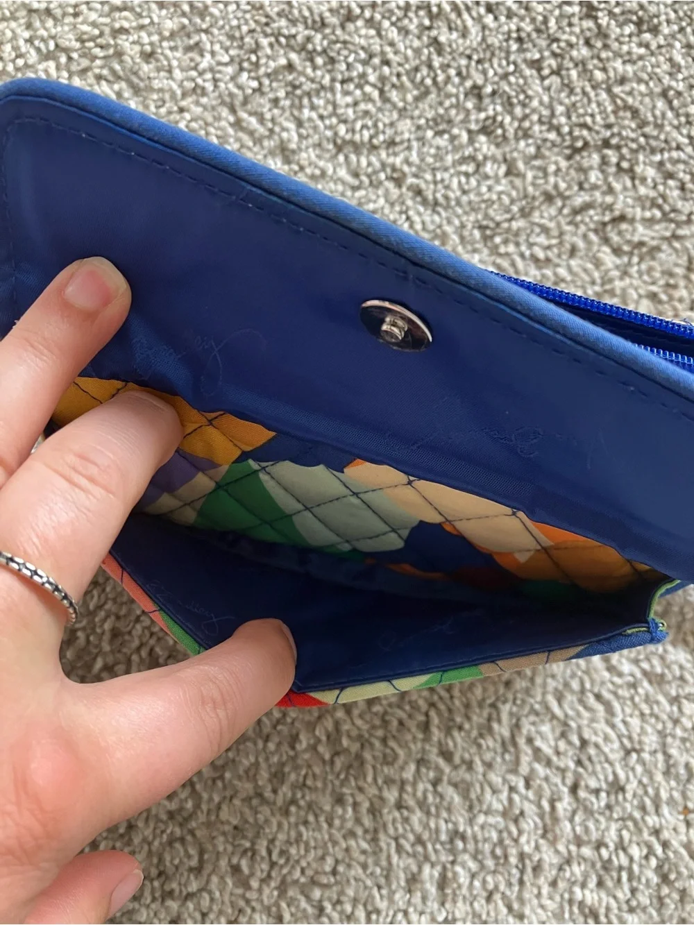 Vera Bradley Multicolor Quilted Wristlet Wallet - Picture 4 of 10
